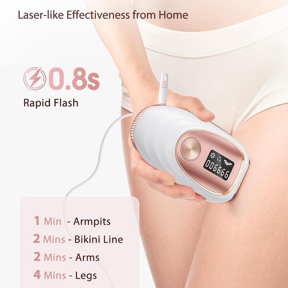LYSMOSKI Laser Hair Removal,IPL Hair Removal with IceCooling System for Painless - Picture 4 of 7
